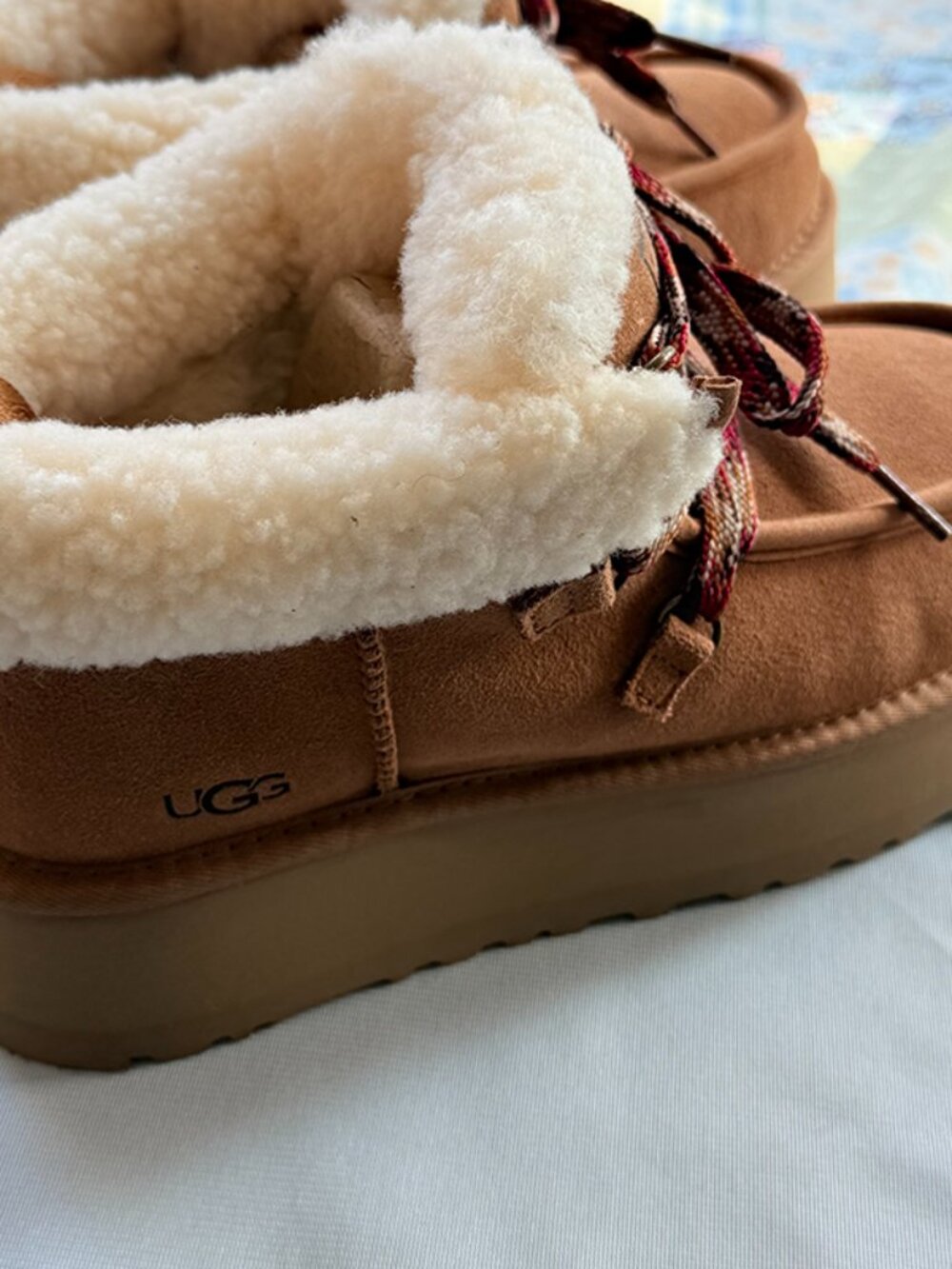 UGG Funkarra Cabin Cuff Boot Chestnut - Picture 5 of 6